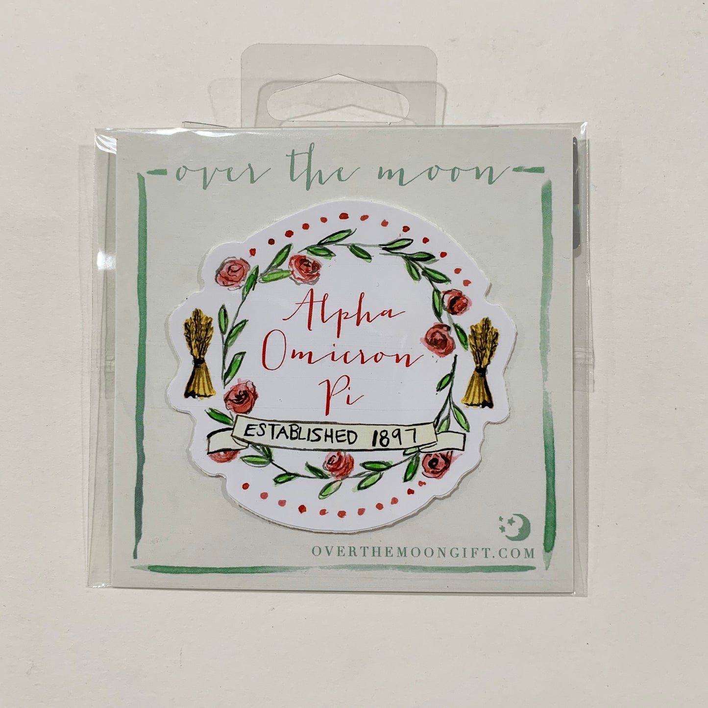 Alpha Omicron Pi Motif Decal