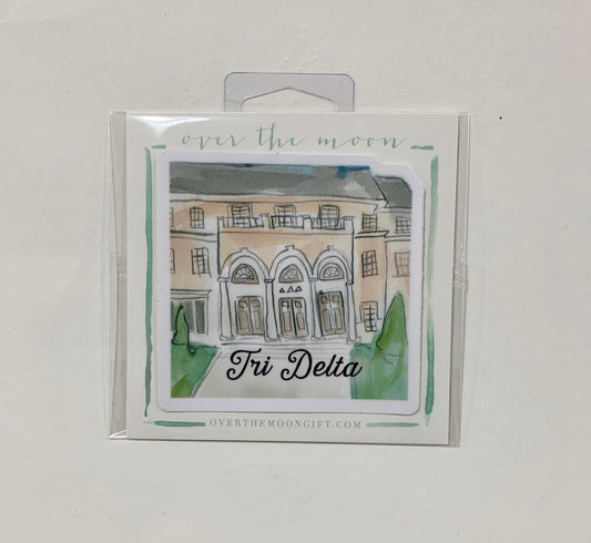 Delta Delta Delta Sorority House Decal