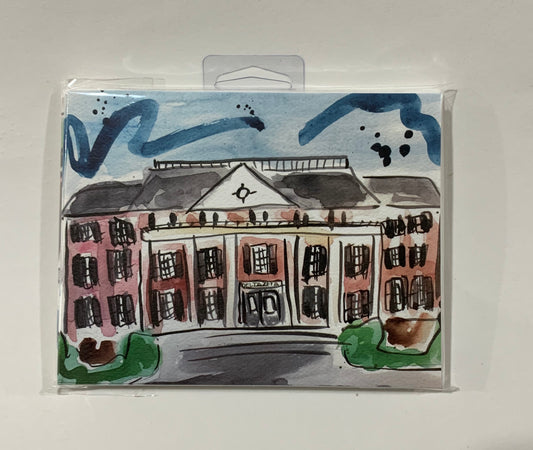 Delta Zeta Sorority House Notecard Set