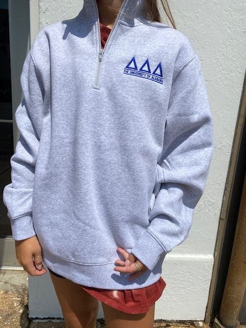 Delta Delta Delta 1/4 Zip