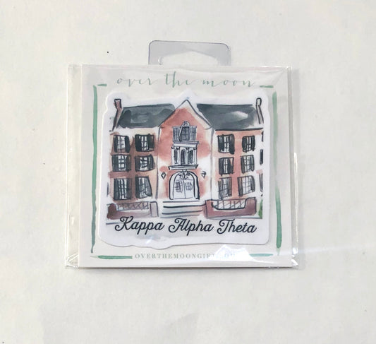 Kappa Alpha Theta Sorority House Decal