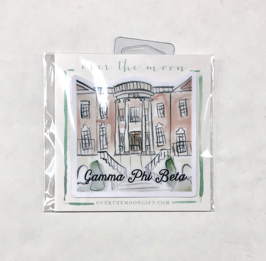 Gamma Phi Beta Sorority House Decal