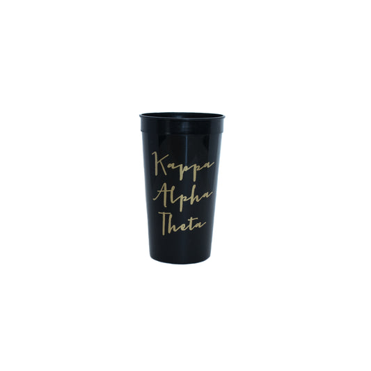 Kappa Alpha Theta Gold Foil Stadium Cup