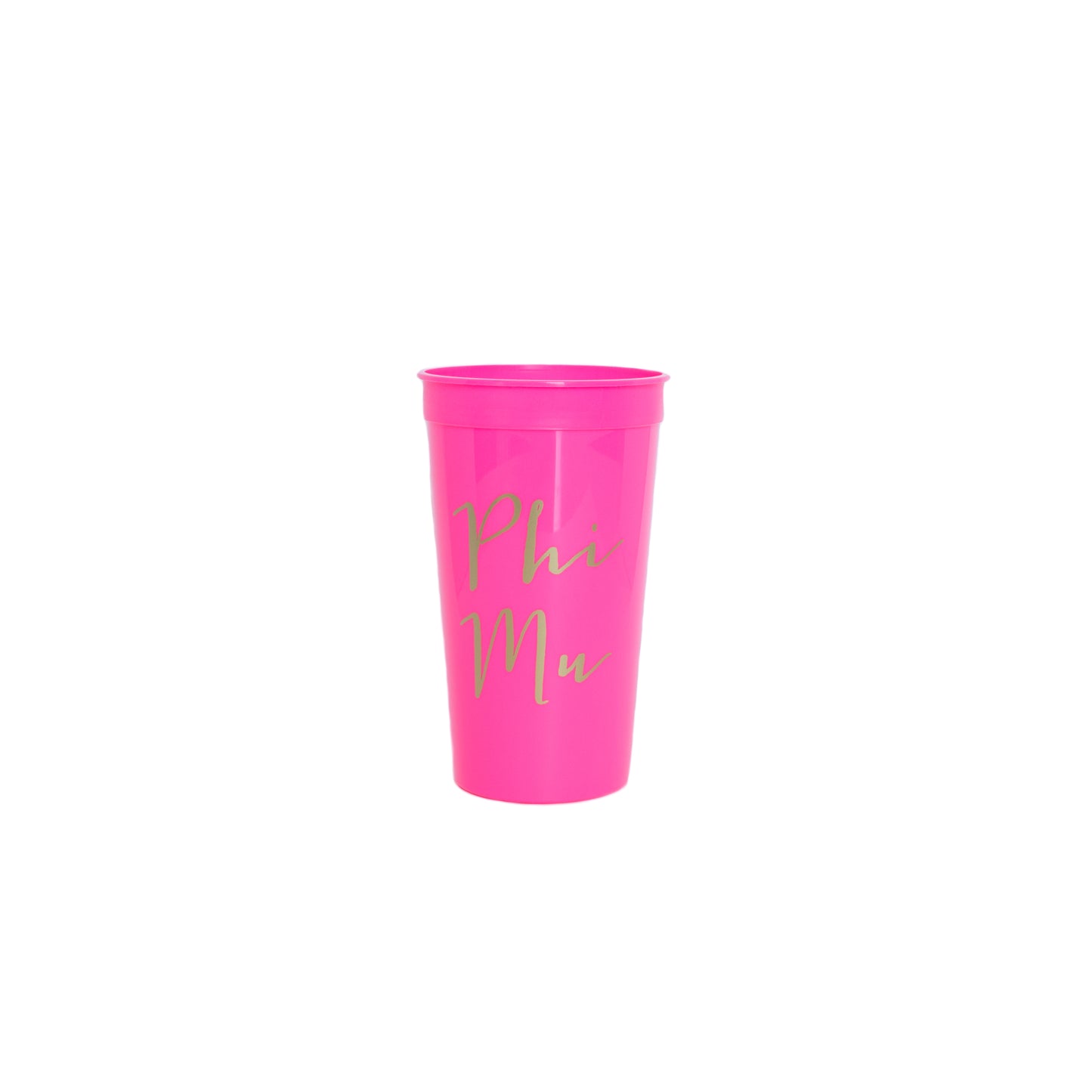 Phi Mu Gold Foil Stadium Cup