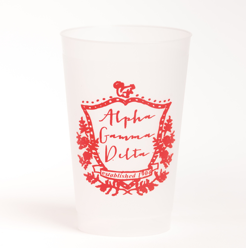 Alpha Gamma Delta Motif Frost Flex Cup