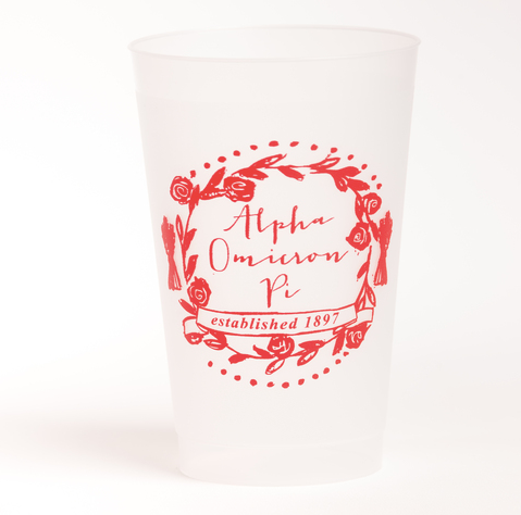 Alpha Omicron Pi Motif Frost Flex Cup