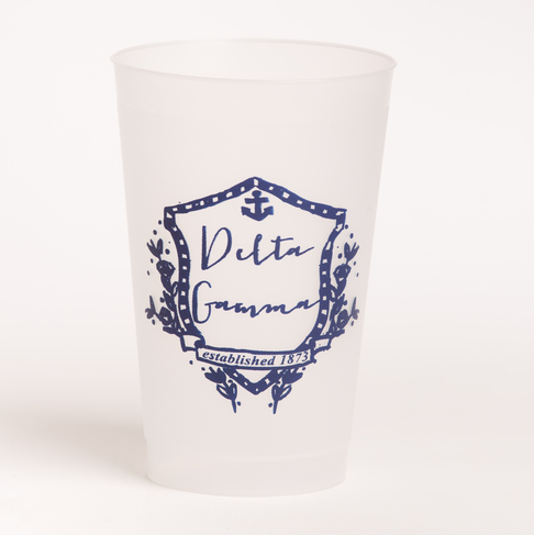Delta Gamma Motif Frost Flex Cup