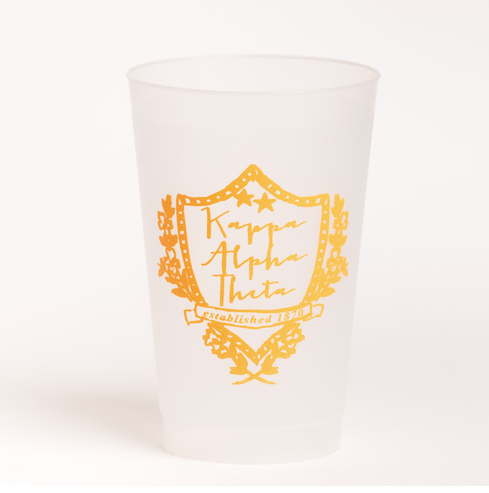 Kappa Alpha Theta Motif Frost Flex Cup