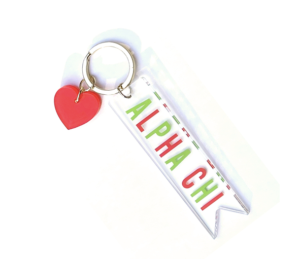 Alpha Chi Omega Acrylic Keychain