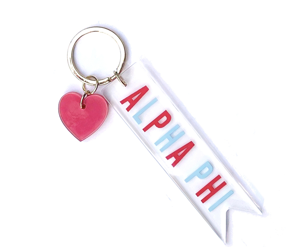 Alpha Phi Acrylic Keychain