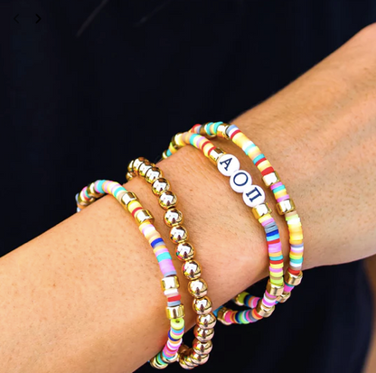 Alpha Chi Omega Beaded Bracelets