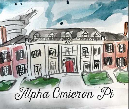 Alpha Omicron Pi House Blanket