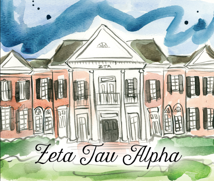 Zeta Tau Alpha House Blanket