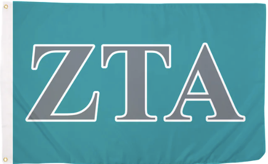 Zeta Tau Alpha 3' x 5' Letter Flag