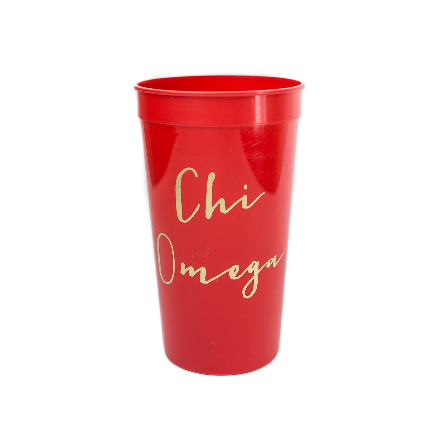 Chi Omega Gold Foil Stadium Cup