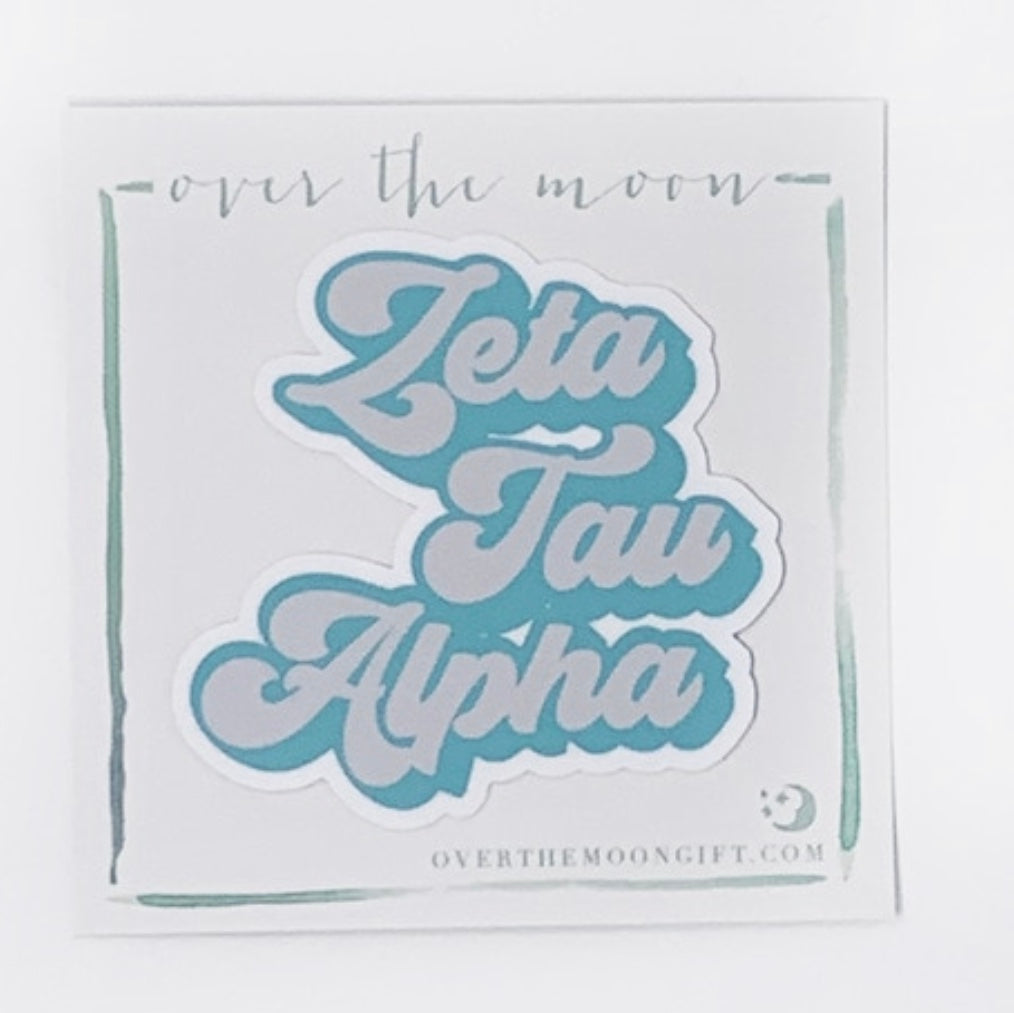 Zeta Tau Alpha Retro Decal