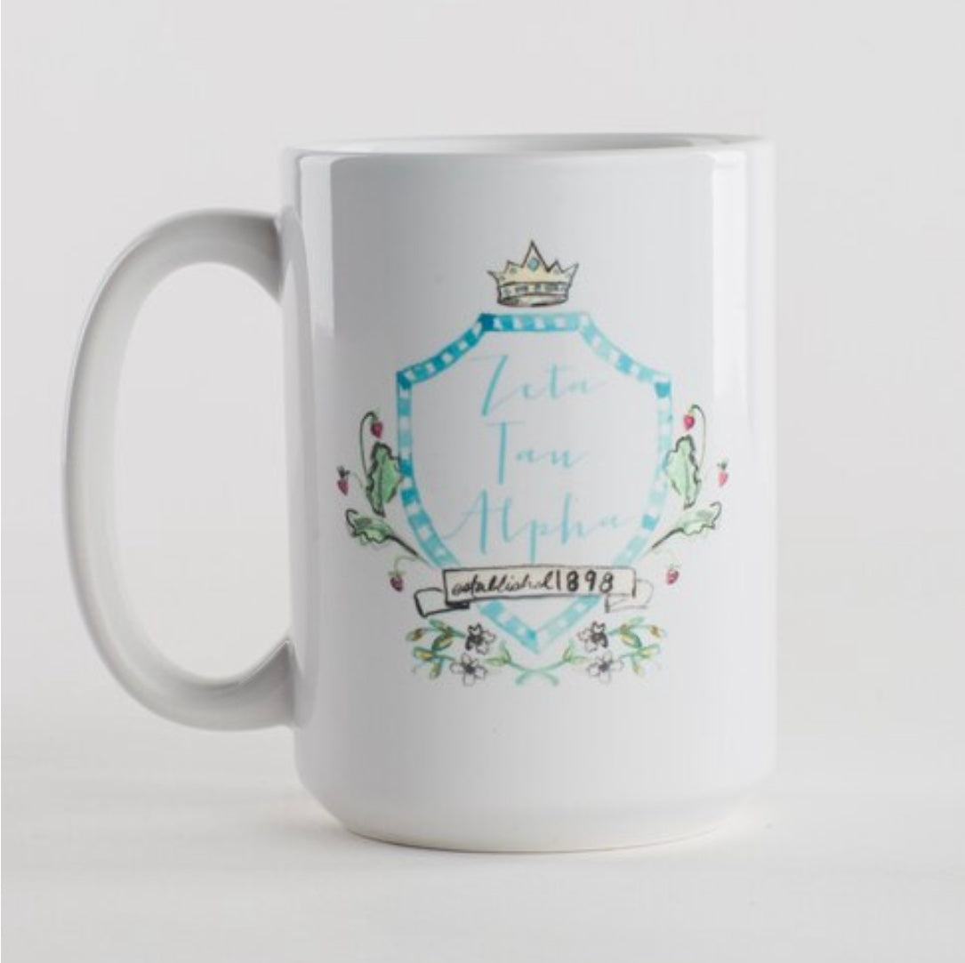 Zeta Tau Alpha Motif Mug