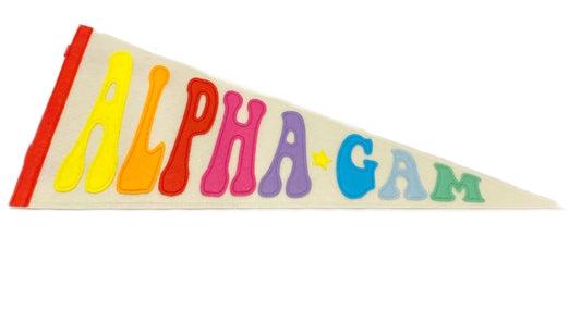 Alpha Gamma Delta Pennant Flag