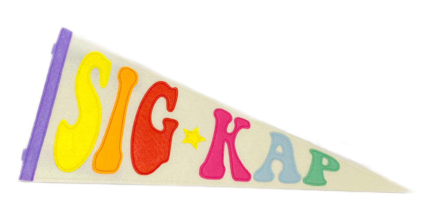 Sigma Kappa Pennant Flag