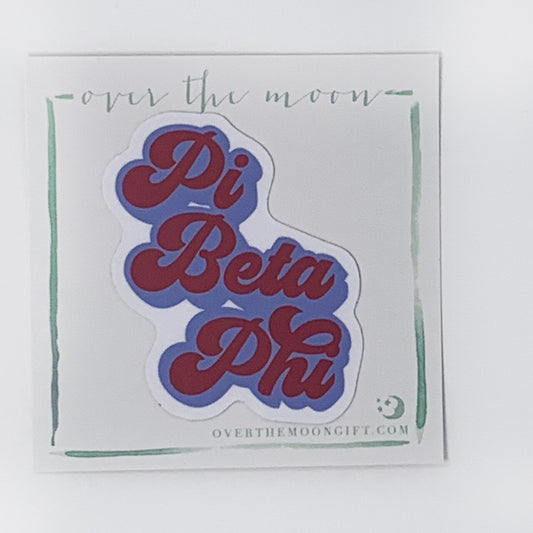 Pi Beta Phi Retro Decal