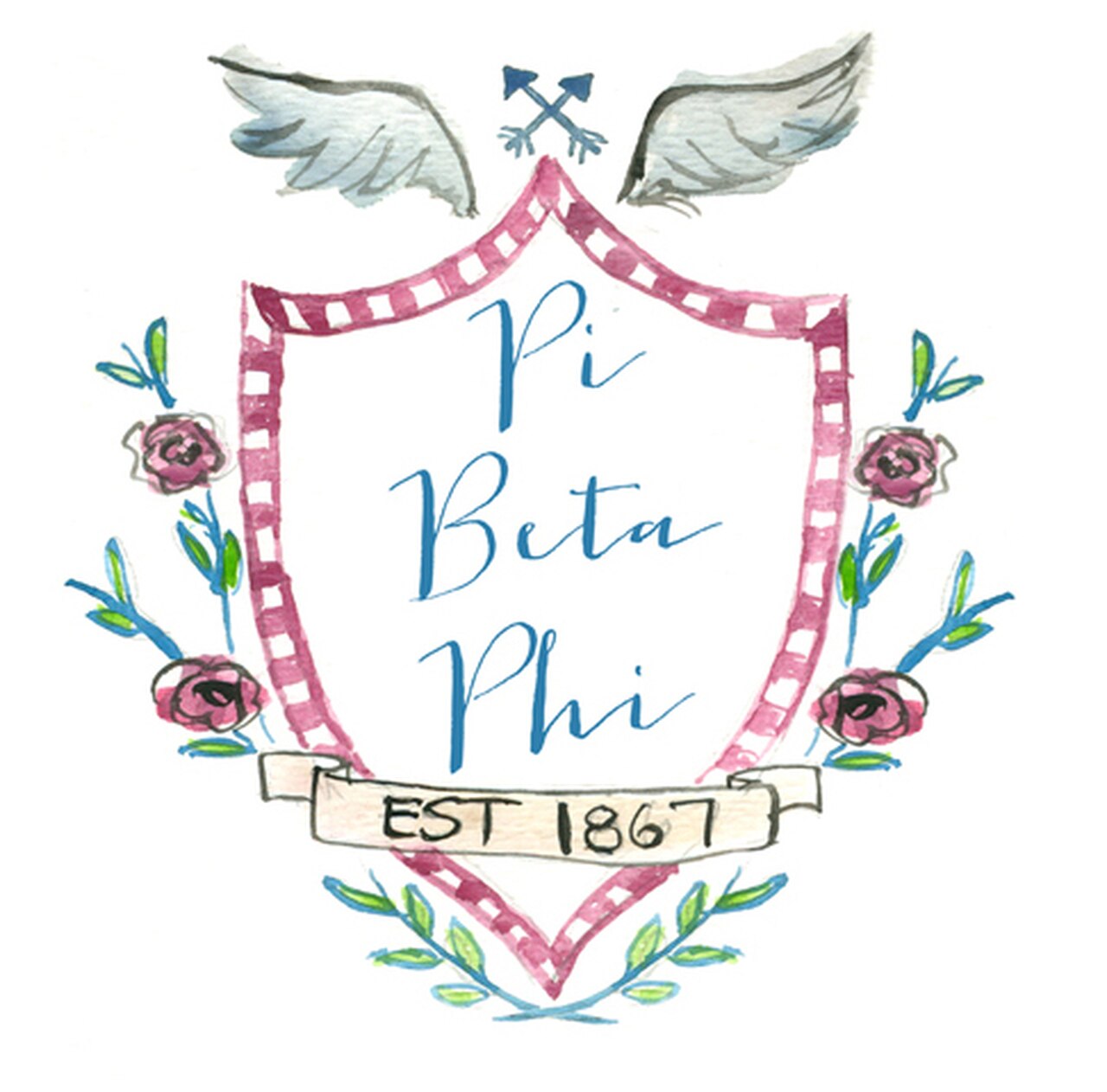Pi Beta Phi Motif Decal